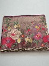 Metallic Rose Gold Tissue Embroidery Saree - MIRASILKS Metallic Rose Gold Tissue Embroidery Saree